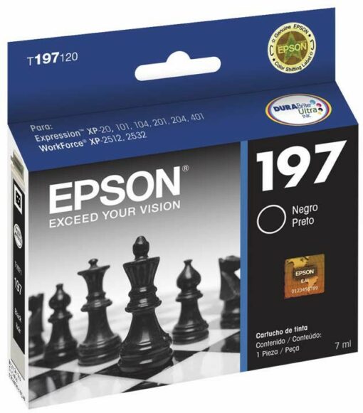 Epson Tinta 197 Negra Alta Capacidad T197120-AL