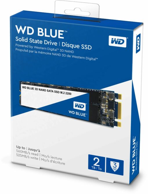 Western Digital Disco SSD 2TB Blue 3D NAND, M.2 2280 WDS200T2B0B