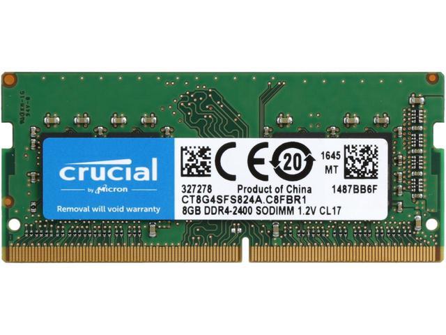Crucial Memoria Ram DDR4 8GB 2400 MHz Notebook CT8G4SFS824A