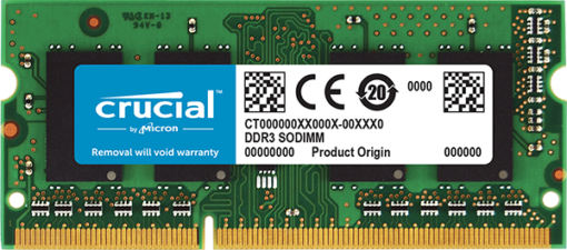 Crucial Memoria Ram DDR3 8GB 1.35V Apple Mac CT8G3S160BM