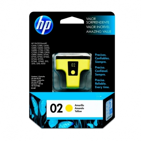 HP Tinta 02 Amarilla C8773WL