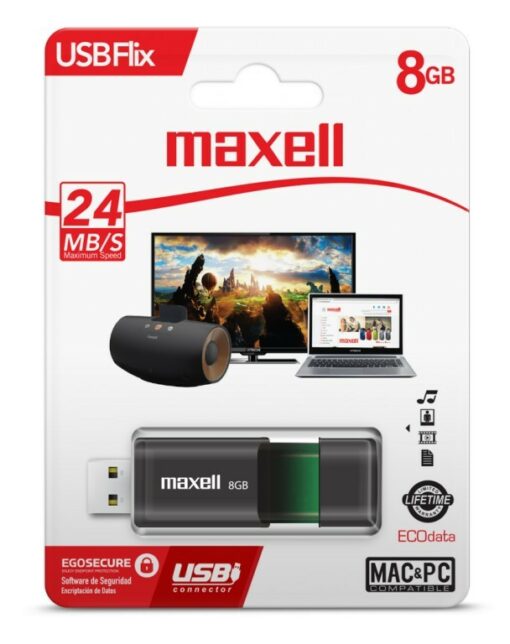 Maxell Pendrive 8 GB Flix