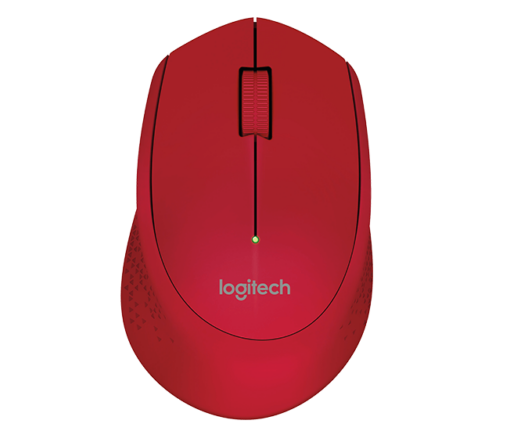 Logitech Mouse Wireless M280 Rojo 910-004286