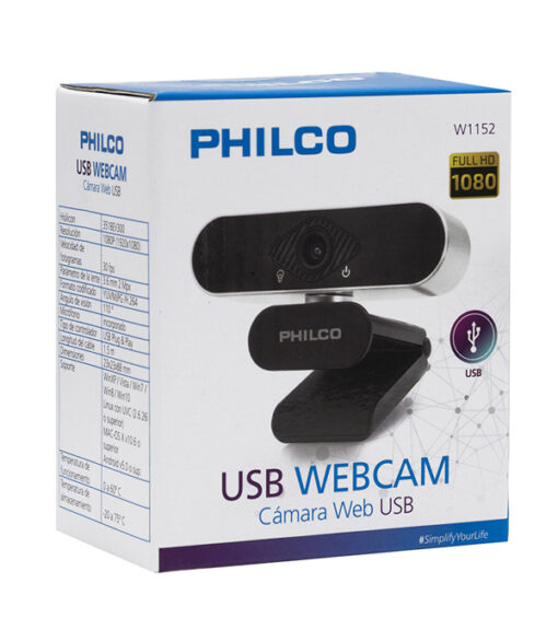 Philco Webcam 1080P 30fps 1920x1080 29PLCW1152