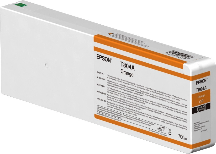 Epson Botella Tinta Naranja UltraChrome HD 700ml T804A00