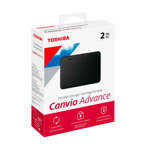 TOSHIBA Disco Duro Externo Canvio Advance Negro 2TB USB 3.0 HDTCA20XK3AA