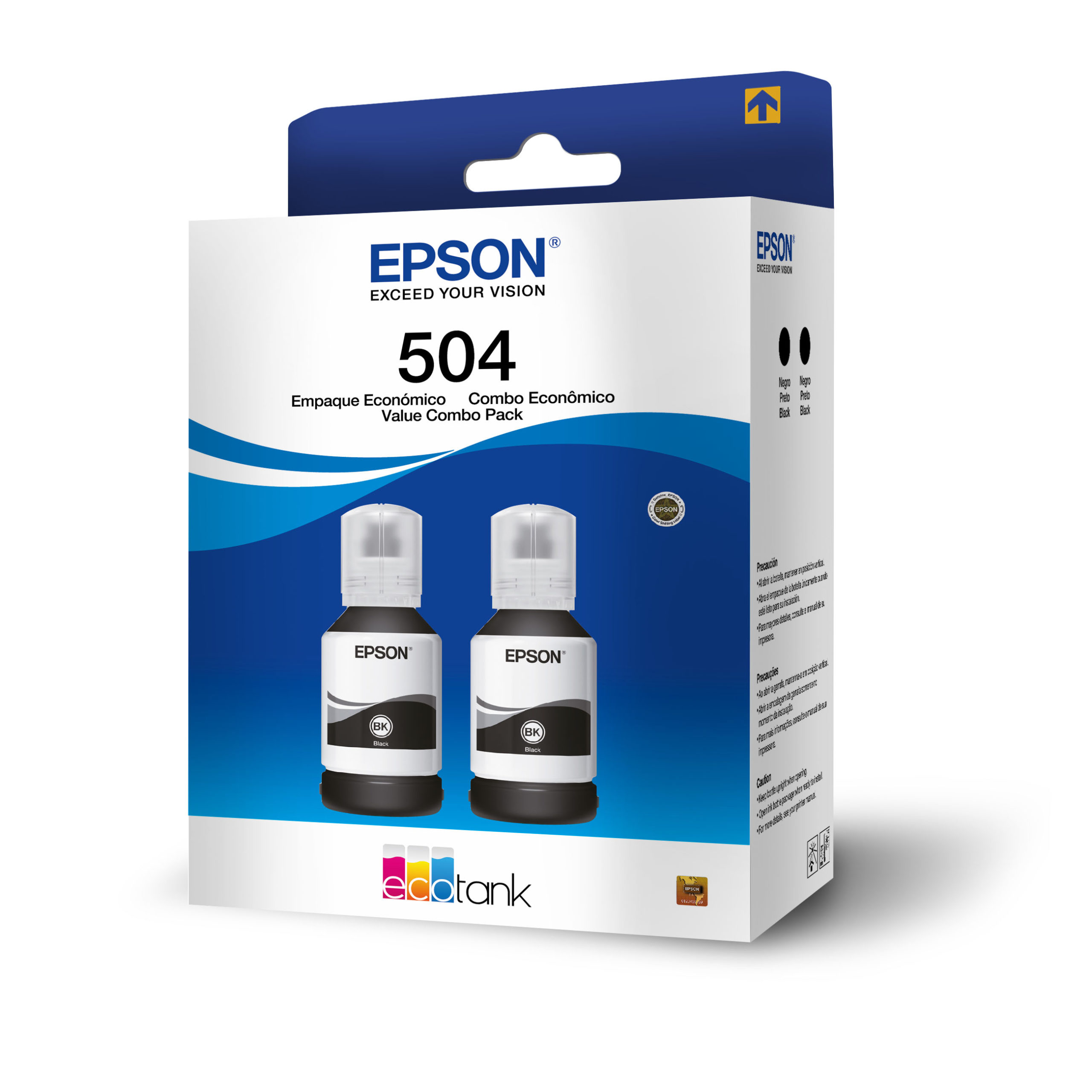 Epson Tinta T504 Pack 2 colores Negros T504120