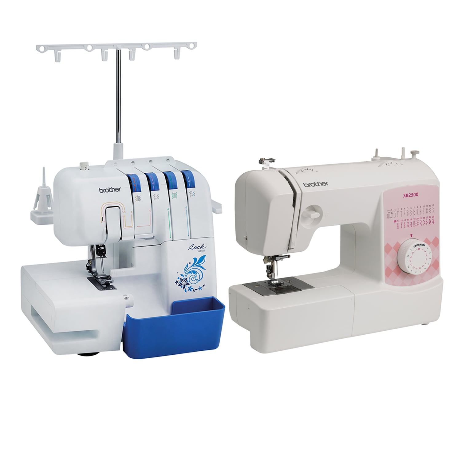 Brother Combo Maquina De Coser Xb2500 + Overlock 3534DT